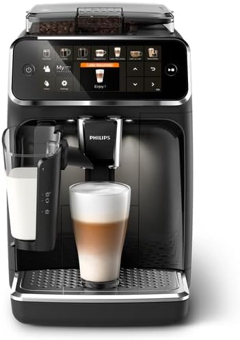 Serie 5400 EP5441/50 Kaffeevollautomat – Espressomaschine für 12 Getränke, schnell reinigendes LatteGo System, intuitives TFT-Display, anpassbare Kaffeeeinstellungen