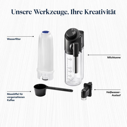 Magnifica Start (ECAM220.91.B) - Perfetto Kaffeevollautomat mit LatteCrema-Milchaufschäumer, 4 One-Touch-Getränke, Cappuccino, Espresso Kaffeemaschine, Soft-Touch-Bedienfeld, Schwarz