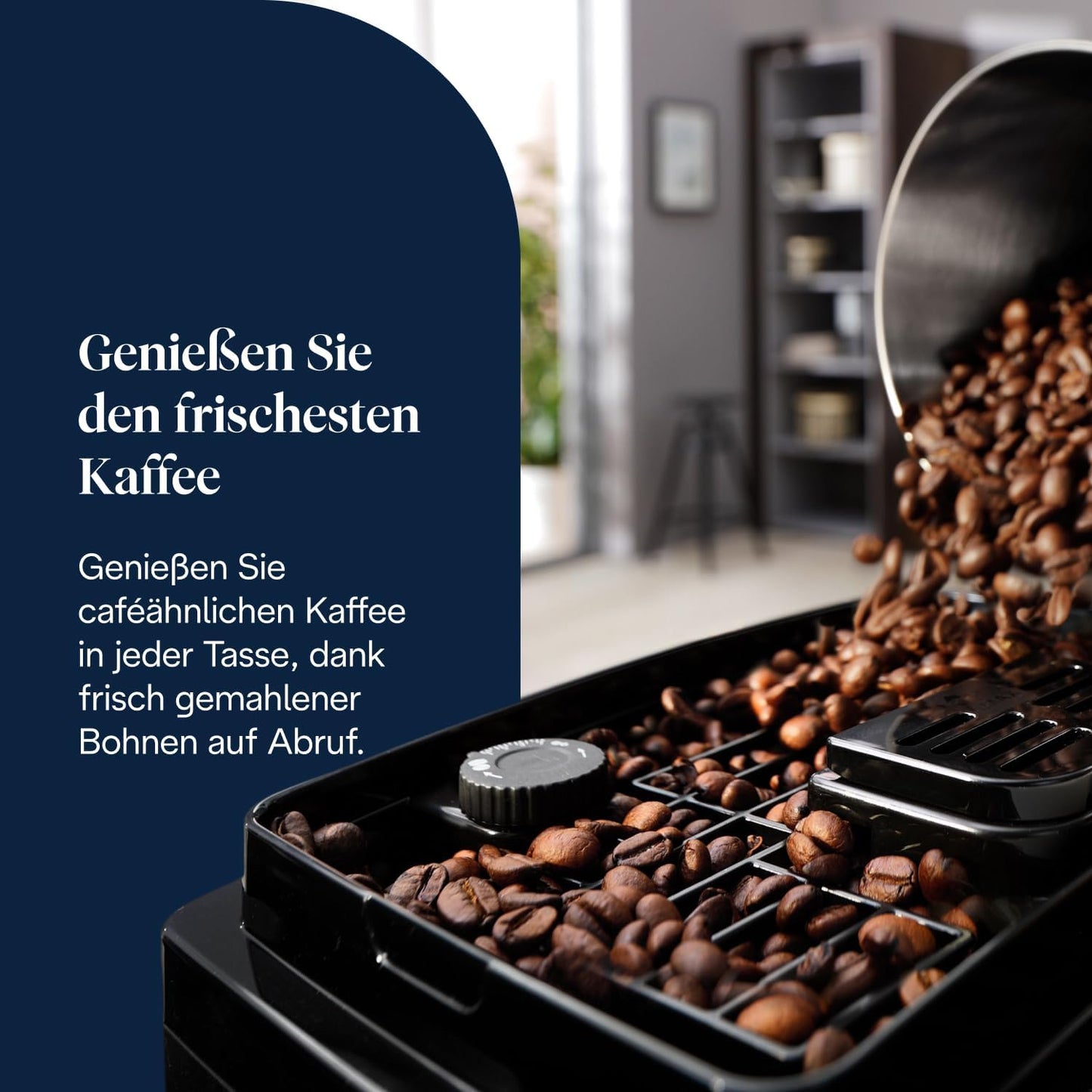 Magnifica Start (ECAM220.91.B) - Perfetto Kaffeevollautomat mit LatteCrema-Milchaufschäumer, 4 One-Touch-Getränke, Cappuccino, Espresso Kaffeemaschine, Soft-Touch-Bedienfeld, Schwarz